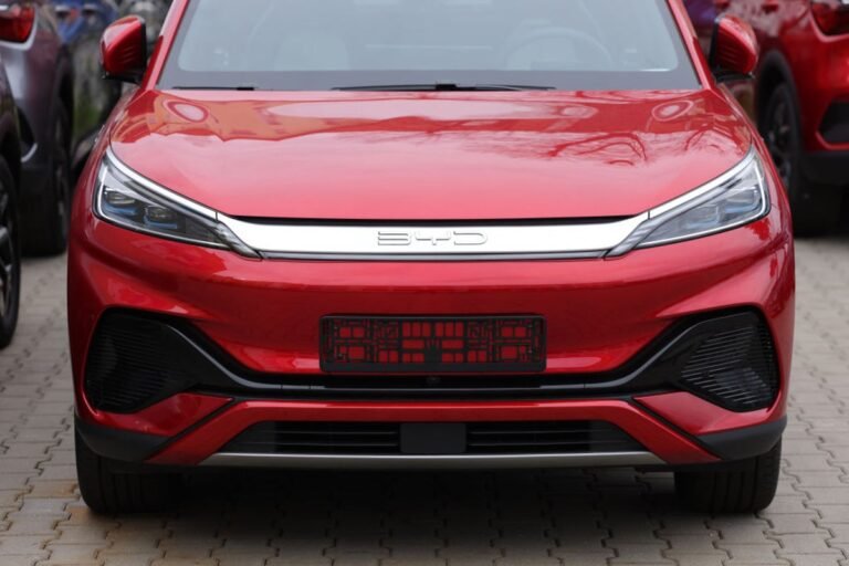 BYD electric vehicle on the road