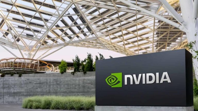 Nvidia shares graph showing significant growth